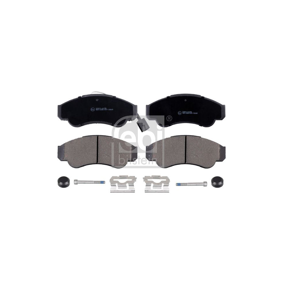 Febi Bilstein 16663 Brake Pad Set Front Axle Incl Wear Warning Contact With Attachment Material