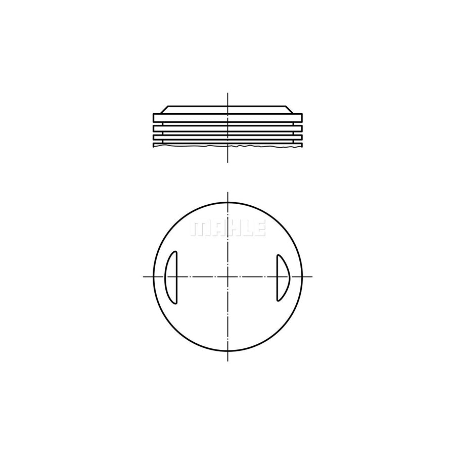 MAHLE ORIGINAL 504 29 00 Piston for PORSCHE 911 Coupe (964) 100,0 mm, without cooling duct