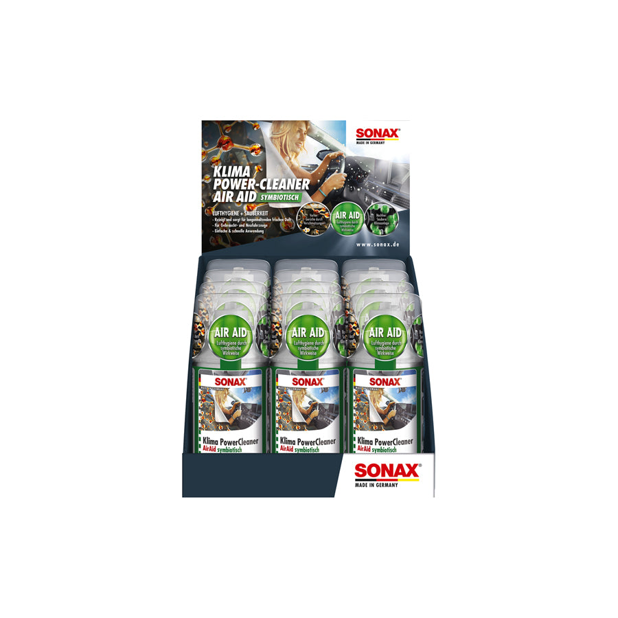 Sonax Car A/C Cleaner AirAid Counter Display 100ml | ML Performance Car Care