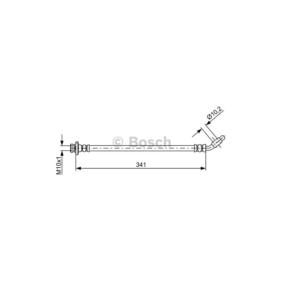 BOSCH 1 987 481 840 Brake Hose 341Mm