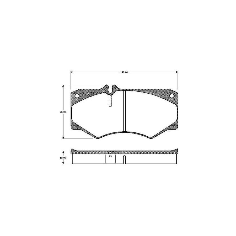Bosch 0986Tb2058 Brake Pad Set Excl Wear Warning Contact