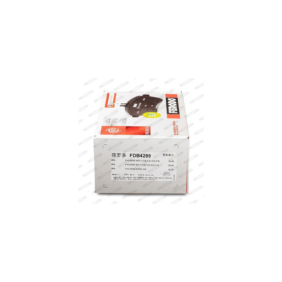 Ferodo Premier Fdb4289 Brake Pad Set Prepared For Wear Indicator With Piston Clip Without Accessories