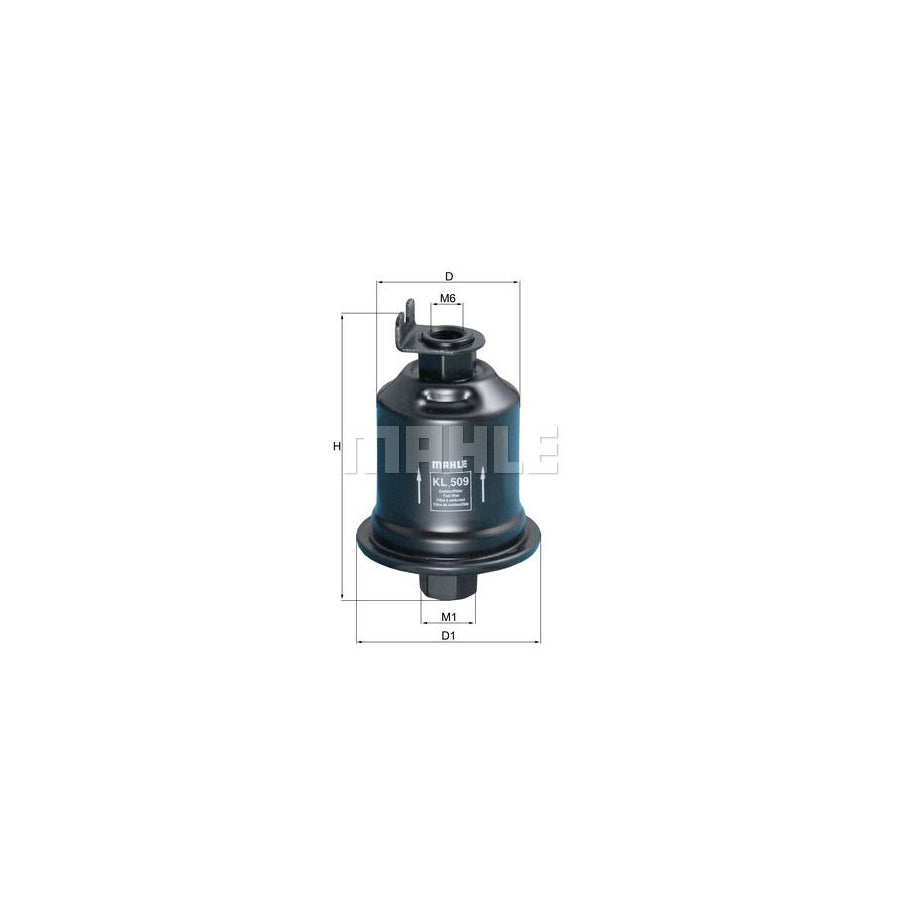MAHLE ORIGINAL KL 509 Fuel filter In-Line Filter