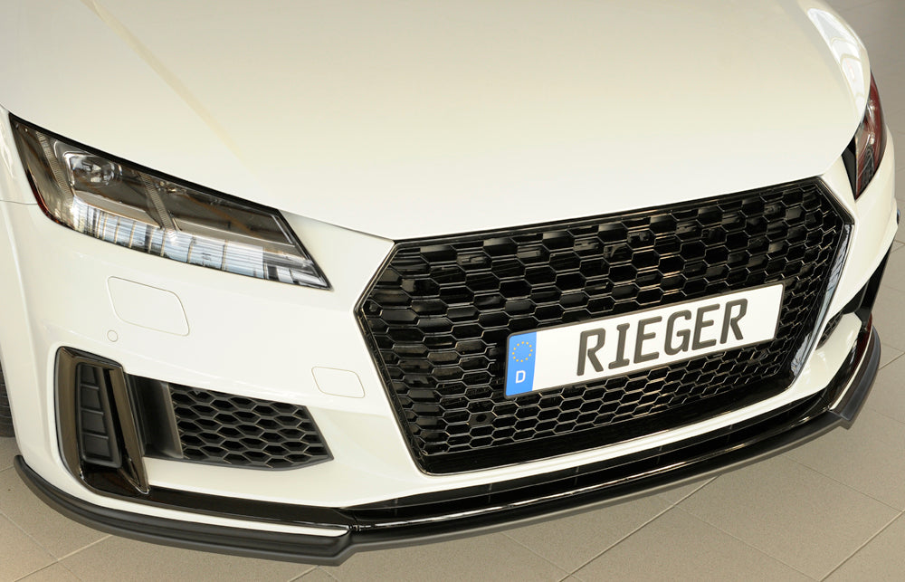 Rieger 00055180 Audi 8J-FV 8S Front Splitter (TT & TTS) - Matte Black