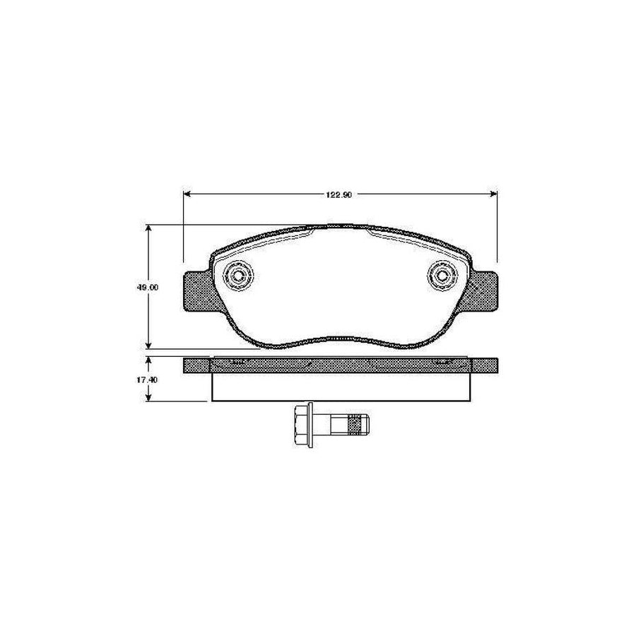 Bosch 0986Tb2874 Brake Pad Set For Fiat Palio I Hatchback 178 Excl Wear Warning Contact