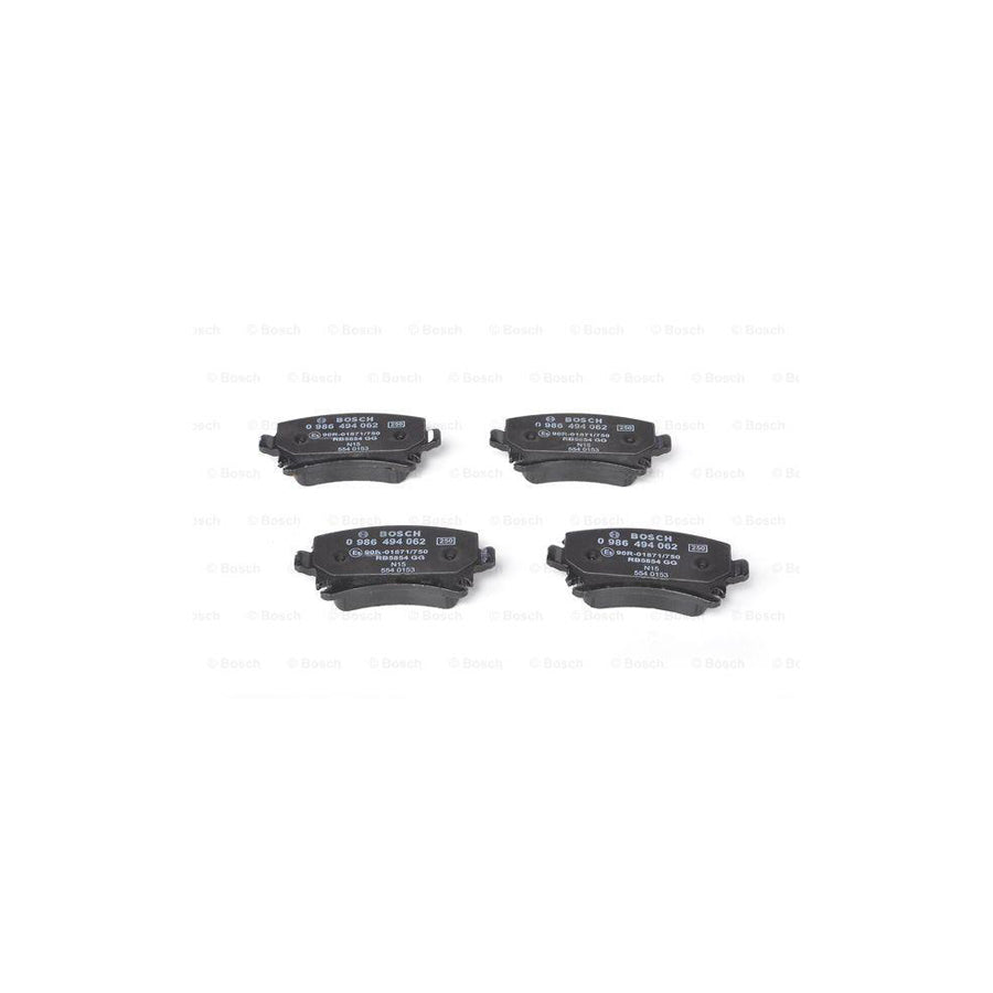 Bosch 0986494062 Brake Pad Set With Anti Squeak Plate BP2700