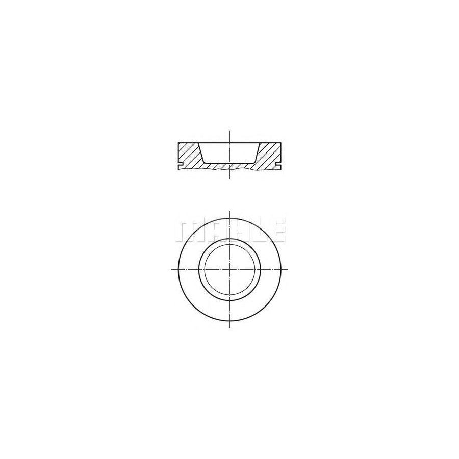 MAHLE ORIGINAL 029 99 02 Piston for VW Polo II Coupe (86C, 80) 75,76 mm, with piston rings