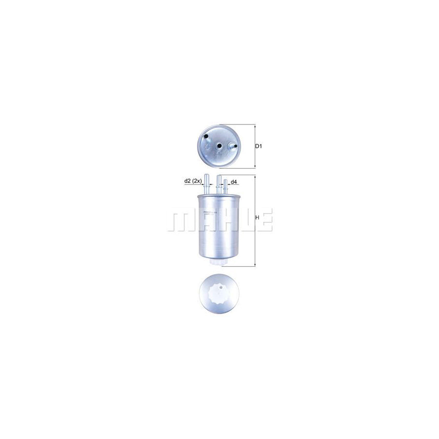 MAHLE ORIGINAL KL 505 Fuel filter In-Line Filter