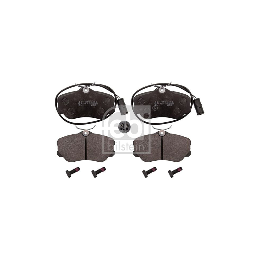 Febi Bilstein 116006 Brake Pad Set For Alfa Romeo 164 164 Front Axle Incl Wear Warning Contact With Bolts Screws
