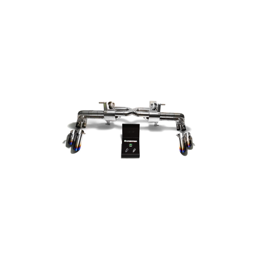 Armytrix LBHL6-QT21B Titanium Valvetronic Exhaust System Lamborghini Huracan LP610 | LP580 2015-2020 with Quad Titanium Blue 4" | Duco Car Parts UK Car Parts