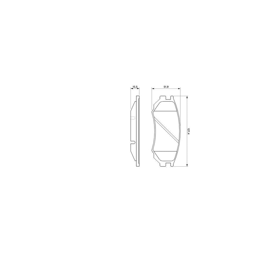Bosch 0986424254 Brake Pad Set Incl Wear Warning Contact With Mounting Manual BP122