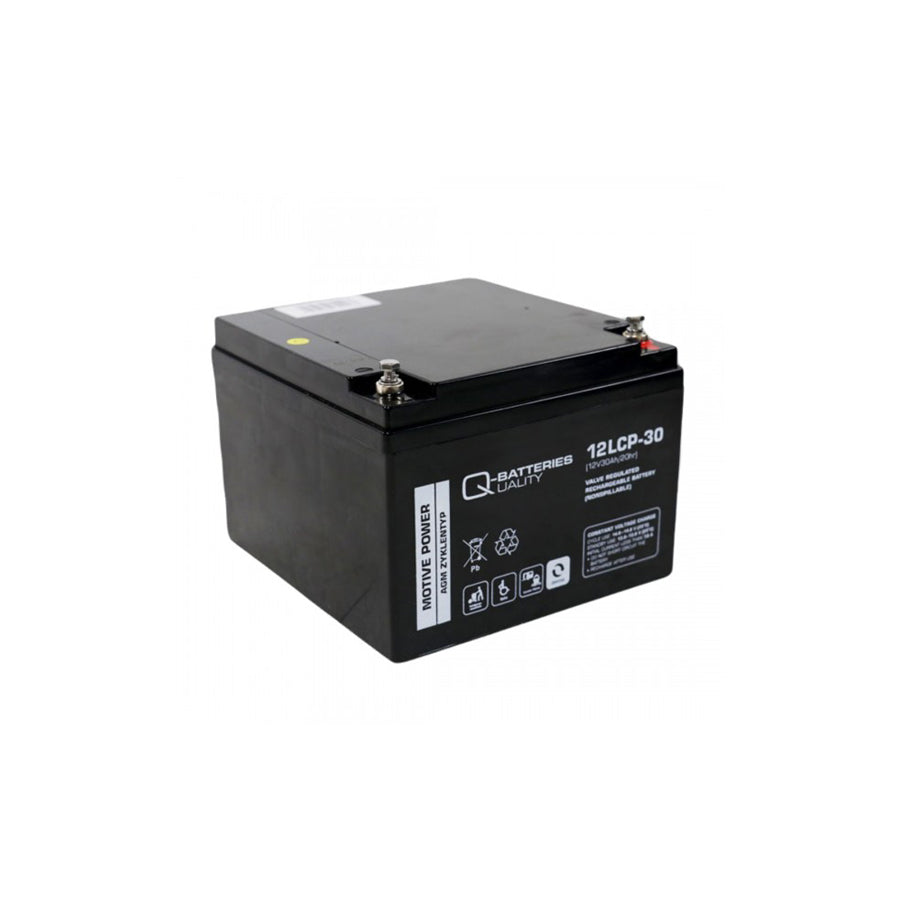 Q-Batteries 12LCP30 / 12V 30Ah lead acid battery Cycle type AGM Deep Cycle VRLA