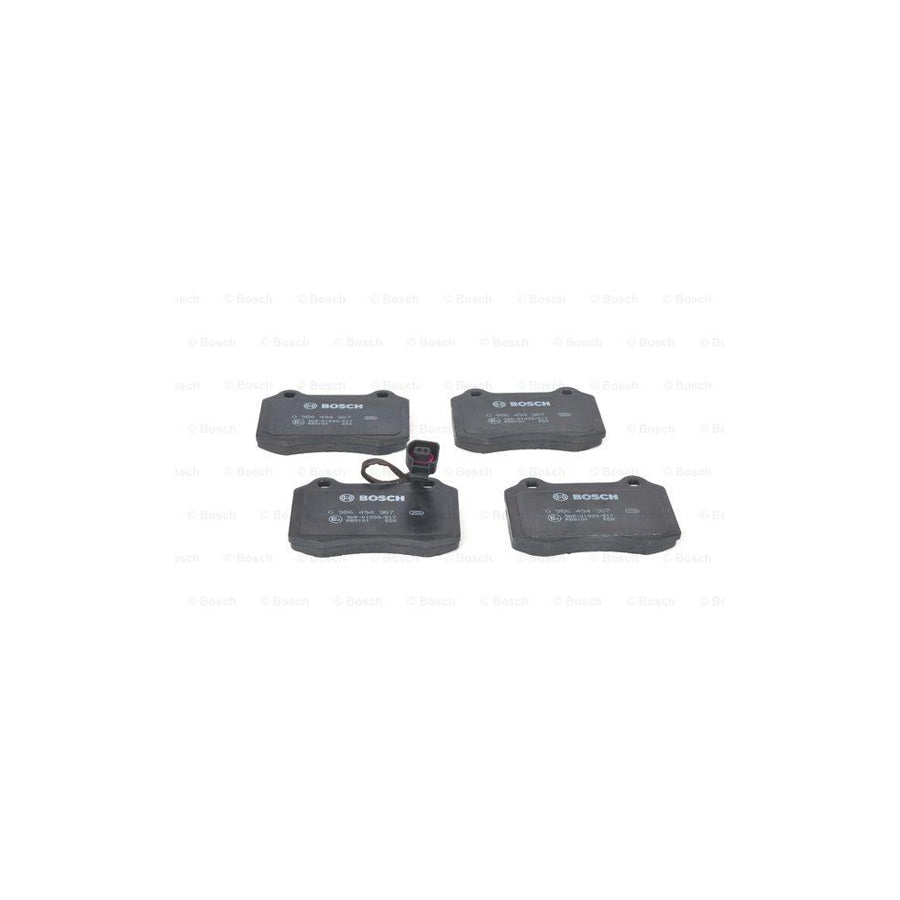 Bosch 0986494367 Brake Pad Set With Integrated Wear Sensor With Anti Squeak Plate BP1275
