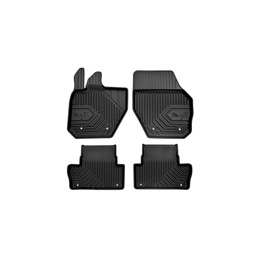 FROGUM Tailored 77408517 Floor mat set for VOLVO XC60 I (156) Elastomer, Front and Rear, Quantity: 4, Black, (LHD)
