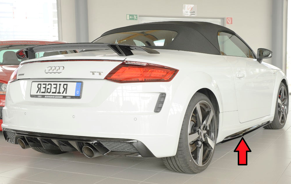 Rieger 00055182 Audi 8J-FV 8S Right Side Skirt Splitter (TT, TTS & TTRS)