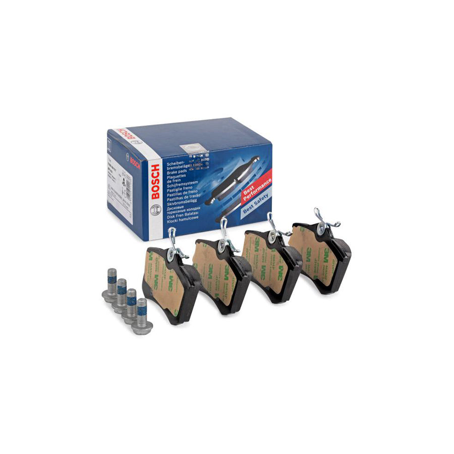 Bosch 0986494517 Brake Pad Set With Anti Squeak Plate With Bolts Screws With Accessories BP1438