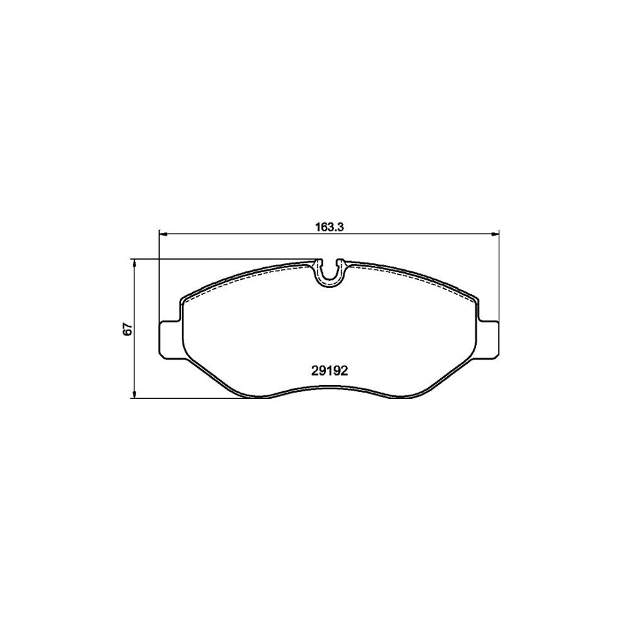 Hella 8DB 355 005 521 Brake Pad Set Incl Wear Warning Contact With Brake Caliper Screws With Accessories