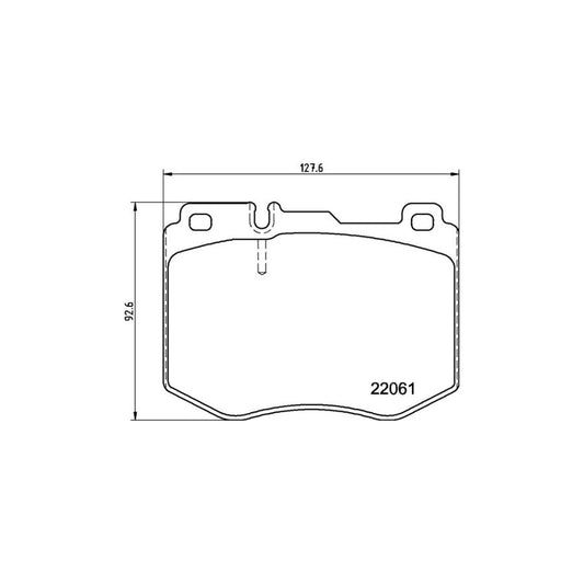 Brembo P 50 145 Brake Pad Set Prepared For Wear Indicator With Anti Squeak Plate