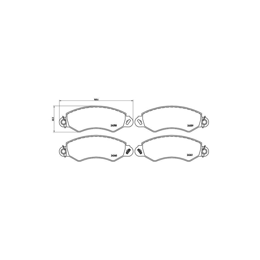 Brembo P B1 002 Brake Pad Set For Ldv Maxus With Acoustic Wear Warning