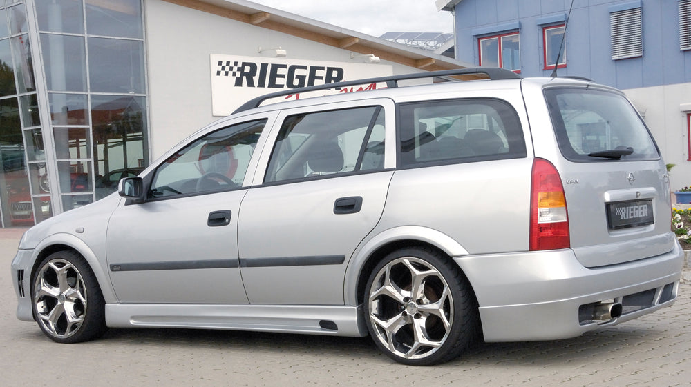 Rieger 00051119 Opel Astra G Right Side Skirt - Matte Black
