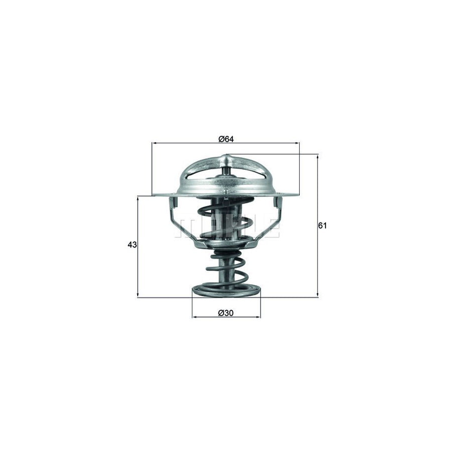 MAHLE ORIGINAL TX 178 78D Engine thermostat Opening Temperature: 78°C, with seal