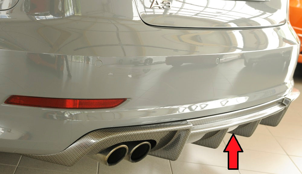 Rieger 00099367 Audi 8V A3 Rear Diffuser