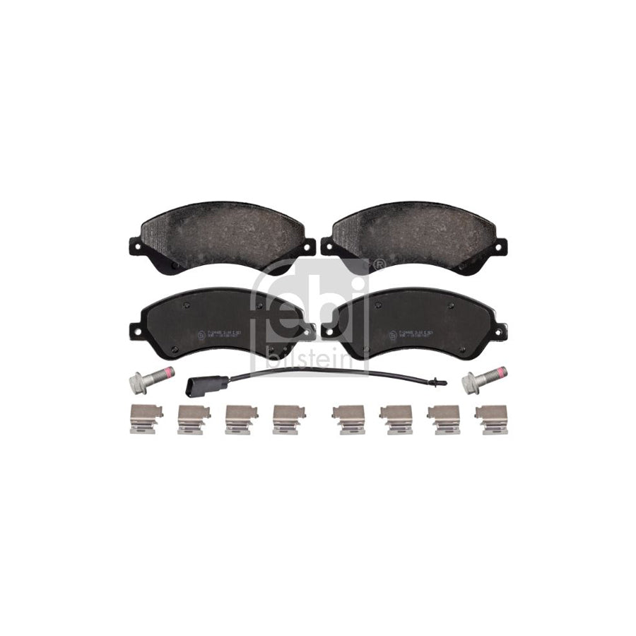 Febi Bilstein 16673 Brake Pad Set For Ford Transit Front Axle Incl Wear Warning Contact With Attachment Material