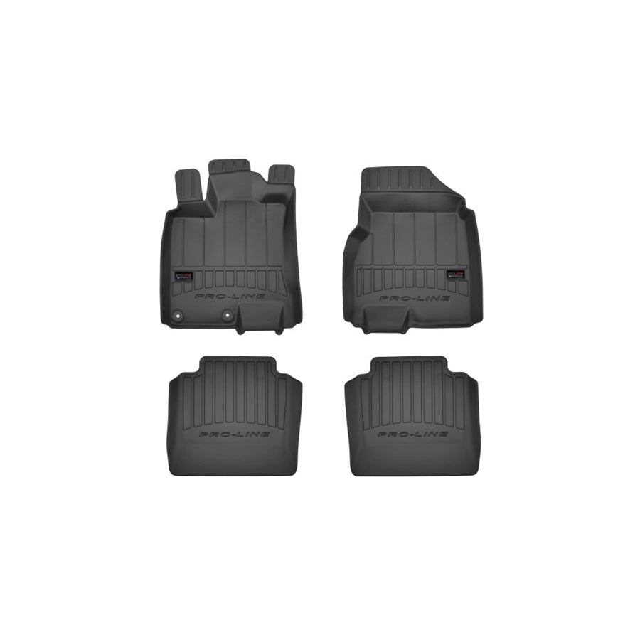 FROGUM 3D407268 Floor mat set for NISSAN Qashqai / Qashqai+2 I (J10, NJ10) Elastomer, Front and Rear, Quantity: 4, Black