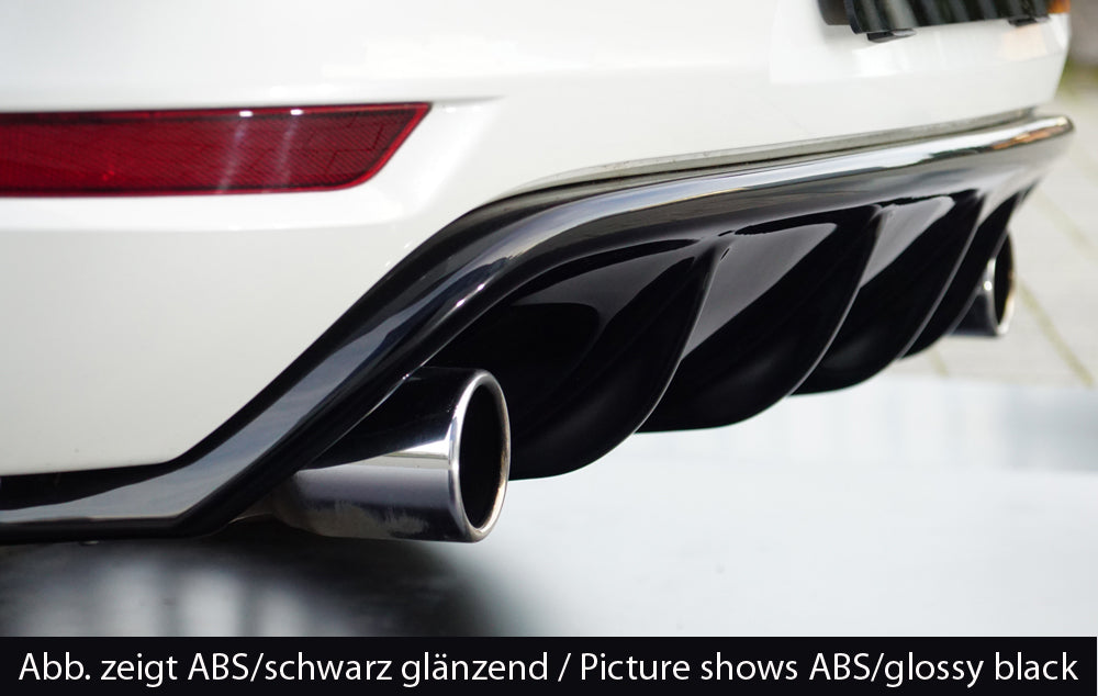 Rieger 00059524 VW Mk6 Golf GTI Rear Diffuser for Original Tailpipe Left & RIght - Matte Black