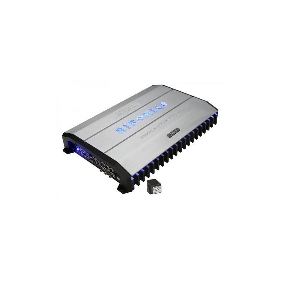 HIFONICS Zeus ZRX-4404 Audio Amplifier with remote control, High(10-1200), Low(30-250)Hz, 1200W, (45 Hz), Bassboost 0-18dB