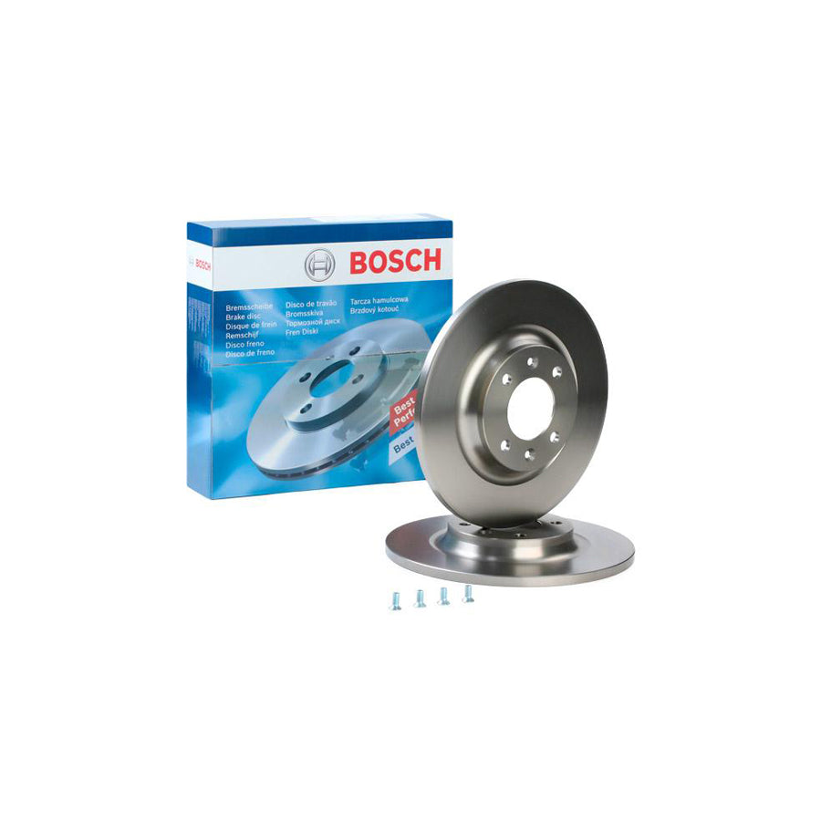 BOSCH 0 986 479 118 Brake Disc Solid Oiled High carbon with bolts screws