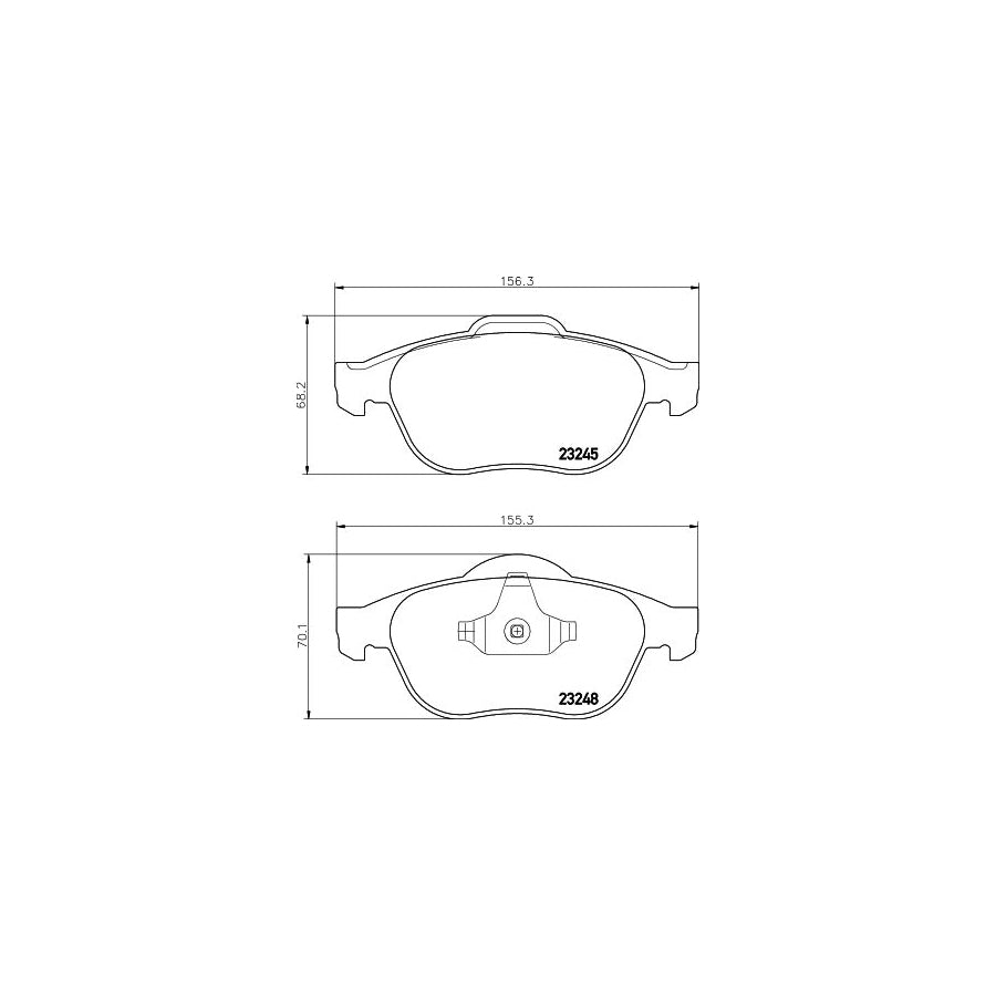 Hella 8DB 355 009 111 Brake Pad Set Not Prepared For Wear Indicator With Accessories