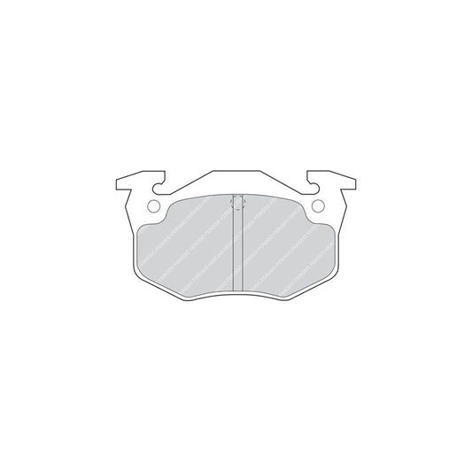Ferodo Fsl1420 Brake Pad Set Fuse Technology Not Prepared For Wear Indicator