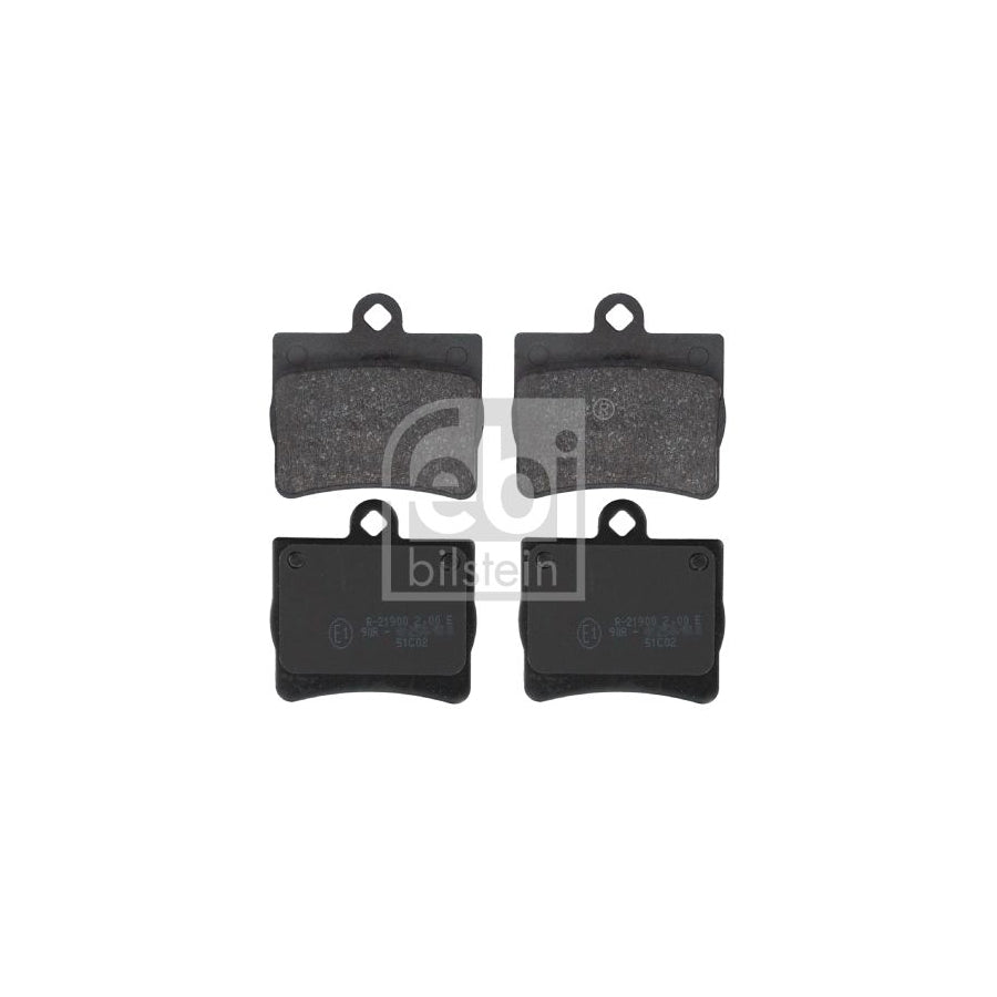 Febi Bilstein 16152 Brake Pad Set Rear Axle Excl Wear Warning Contact