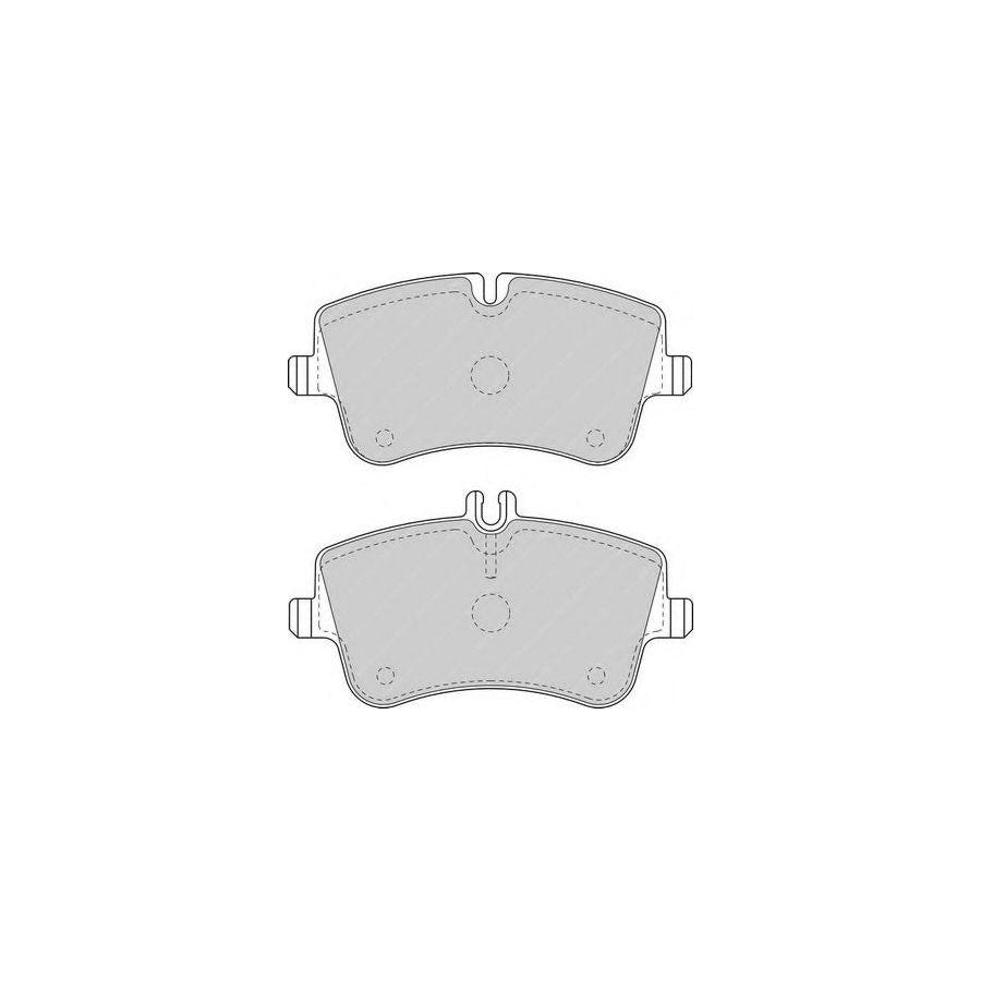 Ferodo Fqt1428 Brake Pad Set Suitable For Mercedes Benz C Class Coupe Cl203 Front Axle Excl Wear Warning Contact With Bracket With Brake Caliper Screws