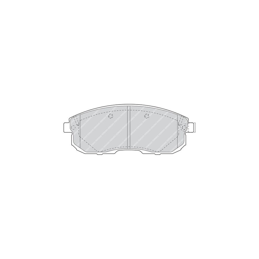 Ferodo Premier Fdb1559 Brake Pad Set With Acoustic Wear Warning Without Accessories