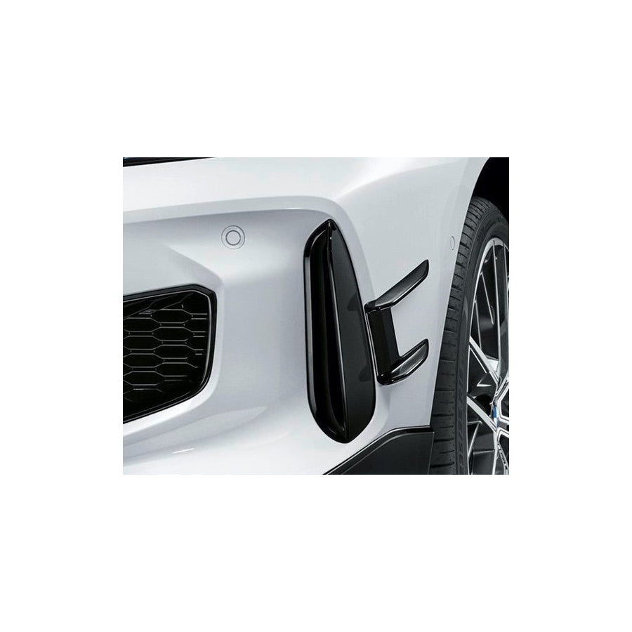 Genuine BMW F40 Gloss Black Left Front Bumper Vent Trims (Inc. 116d, 118i, 120dx & M135ix)