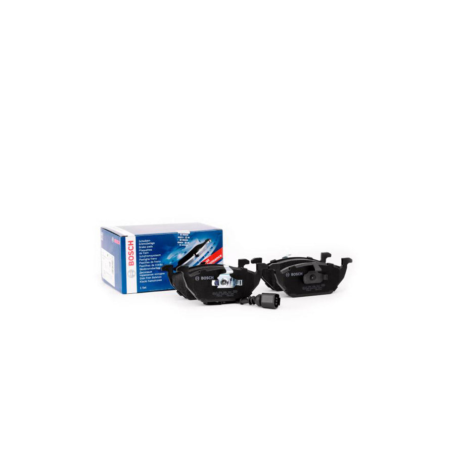 Bosch 0986494524 Brake Pad Set With Integrated Wear Sensor With Anti Squeak Plate With Piston Clip BP1445