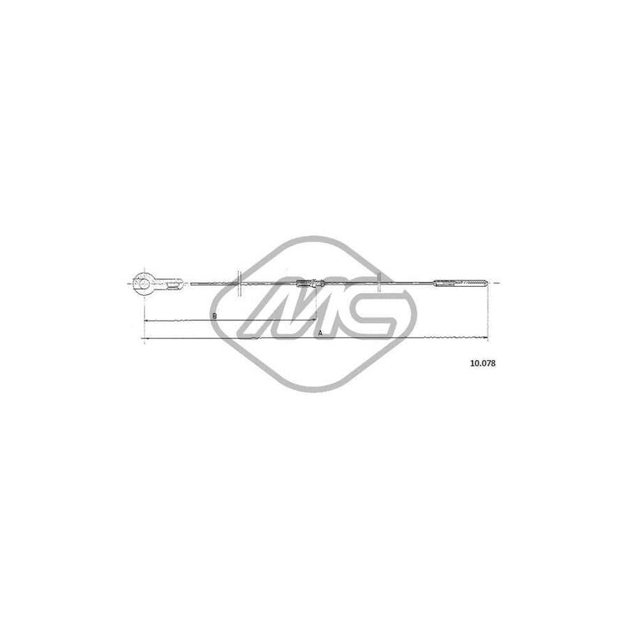 Metalcaucho 83806 Throttle Cable for VW TRANSPORTER | Duco Car Parts UK Car Parts
