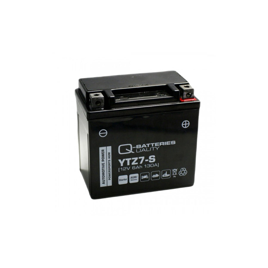 Q-Batteries Motorcycle Battery YTZ7S 507902 AGM 12V 6Ah 130A