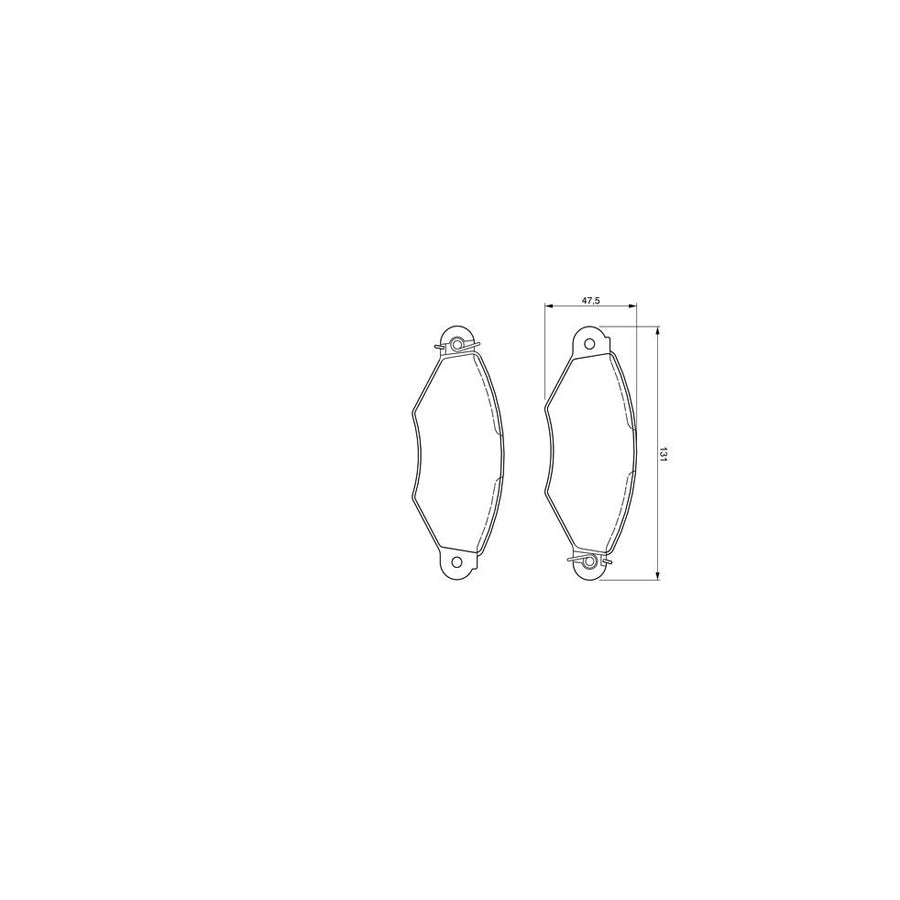 Bosch 0986424487 Brake Pad Set Front Axle Rear Axle With Mounting Manual BP254