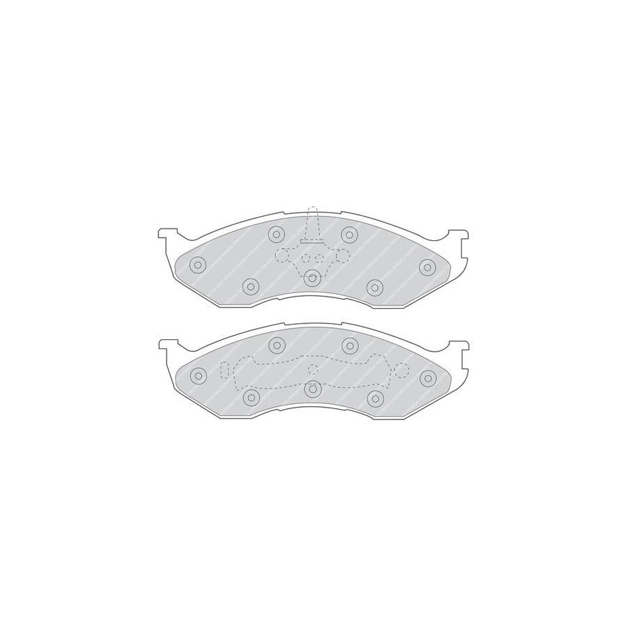 Ferodo Premier Fdb929 Brake Pad Set Not Prepared For Wear Indicator With Piston Clip Without Accessories