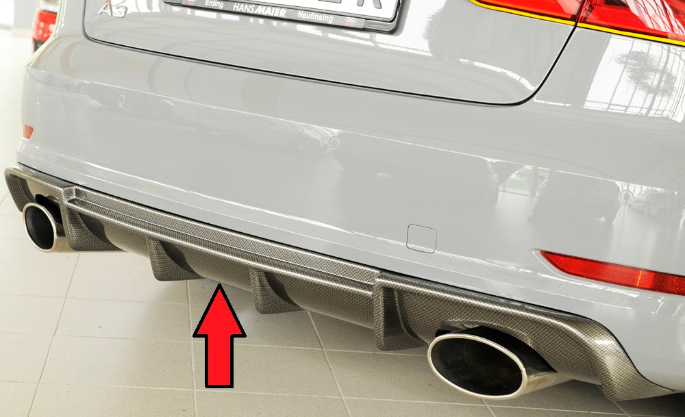 Rieger 00099369 Audi 8V Rear Diffuser (A3 & S3)