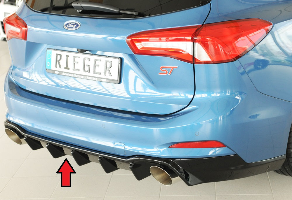 Rieger 00088238 Ford DEH Focus 4 Rear Diffuser (Inc. Focus 4 ST)