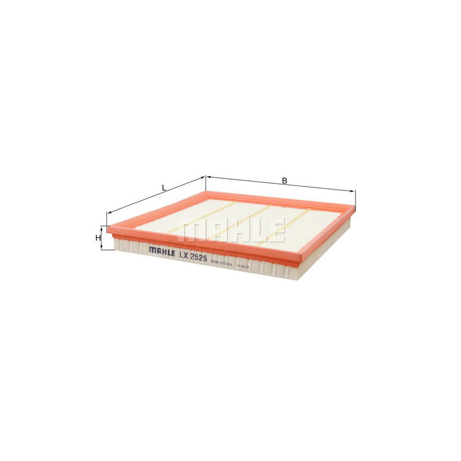 MAHLE ORIGINAL LX 2525 Air Filter Filter Insert