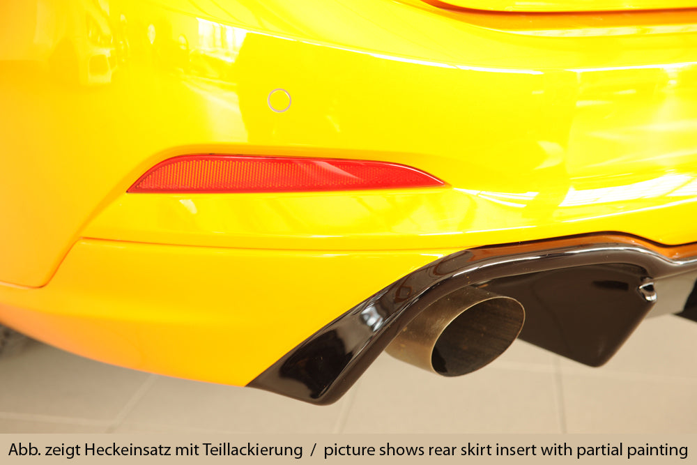 Rieger 00088241 Ford DEH Focus 4 ST Rear Diffuser for Original Tailpipe Left & RIght - Glossy Black