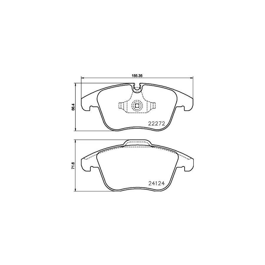 Hella 8DB 355 024 671 Brake Pad Set