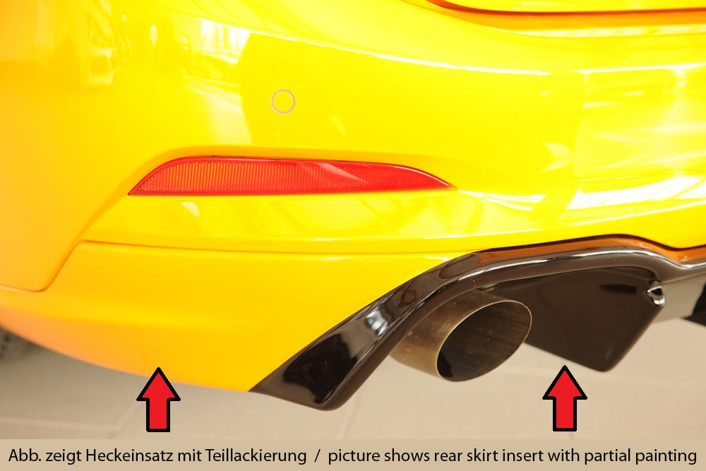 Rieger 00088241 Ford DEH Focus 4 ST Rear Diffuser for Original Tailpipe Left & RIght - Glossy Black