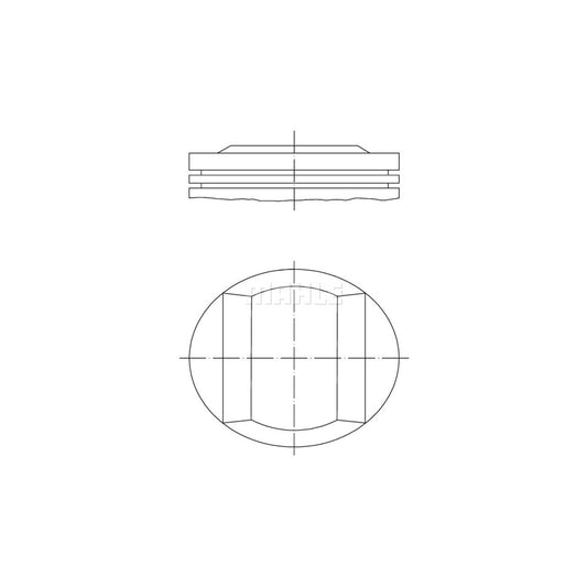 MAHLE ORIGINAL 005 21 01 Piston 90,16 mm