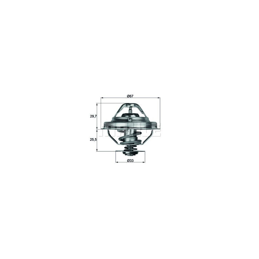 MAHLE ORIGINAL TX 38 80D Engine thermostat Opening Temperature: 80°C, with seal